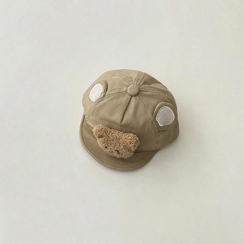 Newborn Baby Hat Korean Cute Cartoon 3D Bear Baseball Cap for Toddler Boy-Veeddydropshipping-5