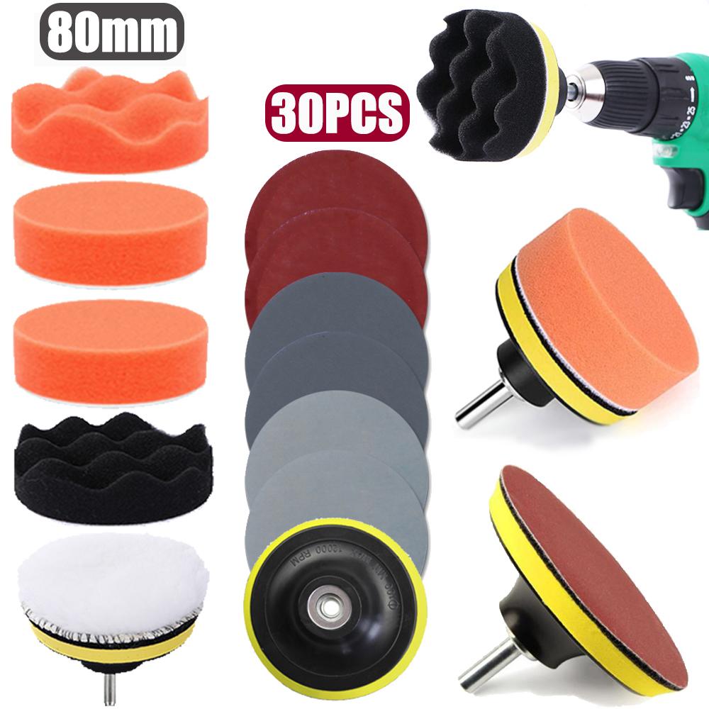 Car Polishing Sponge Pad Kit Wool Waxing Buffing Sponge-AM00479-Veeddydropshipping