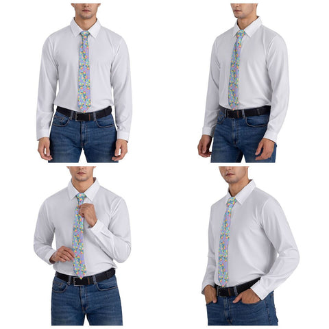 Spiral Necktie Unisex Polyester Neck Tie-WF01219-Veeddydropshipping