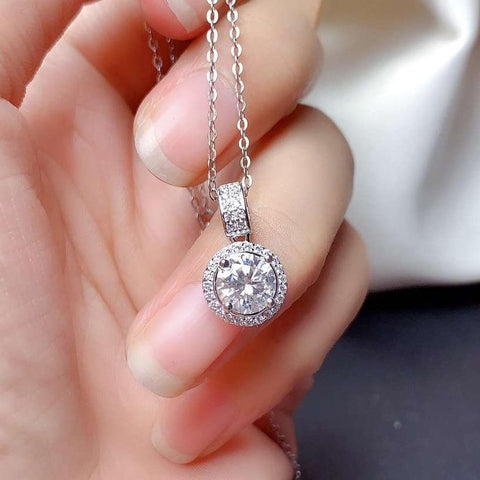 925 Sterling Silver Charm Pendants Necklace For Women Fine Jewelry-JW00055-Veeddydropshipping