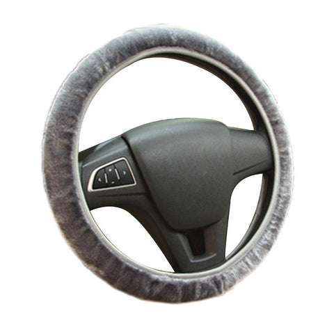 High-density Warm Plush Winter Steering Wheel Protector-AM01493-Veeddydropshipping