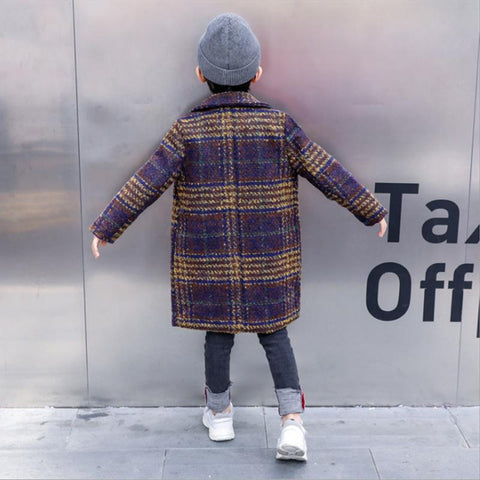 Children Kids Boys Winter Overcoat Windproof Wool-Veeddydropshipping