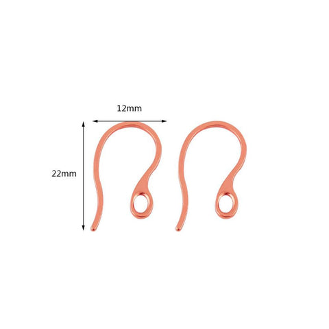 V-shaped Earring French Hooks Findings Ear Hook  Settings Base-JW01592-Veeddydropshipping