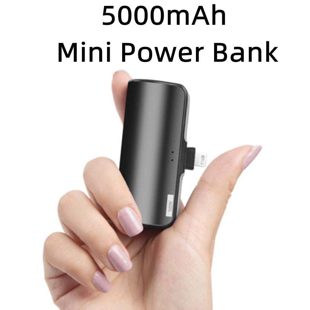 Mini Power Bank 5000mAh Portable Charging Powerbank Mobile Phone Spare External Battery-PA00488-Veeddydropshipping