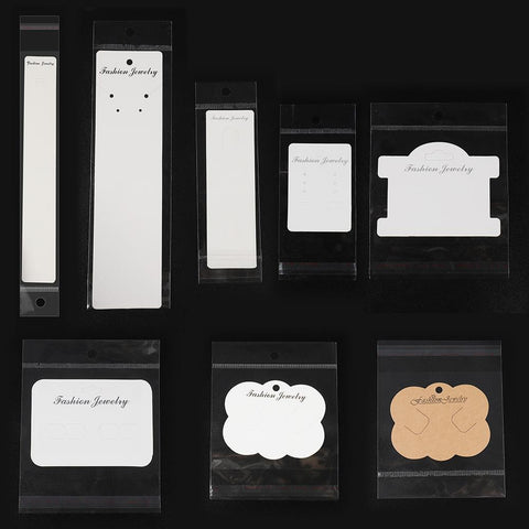 Jewelry Display Card with Transparent Opp Bags for Bags DIY Findings-JW01682-Veeddydropshipping