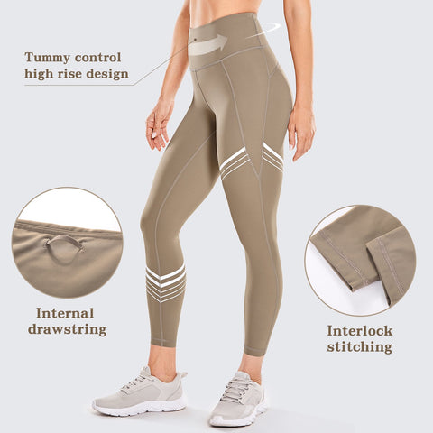 High Waisted Yoga Capris Buttery Soft Yoga Pants Workout Cropped Leggings-OS00896-Veeddydropshipping