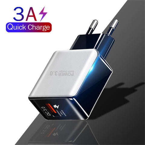 Quick Charge 3.0 USB Charger Universal QC 3.0 18W Fast Charging Adapter Wall Mobile Phone-PA00057-Veeddydropshipping