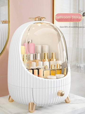 LED Cosmetic Storage Box Makeup Brush Bucket-HA00780-Veeddydropshipping