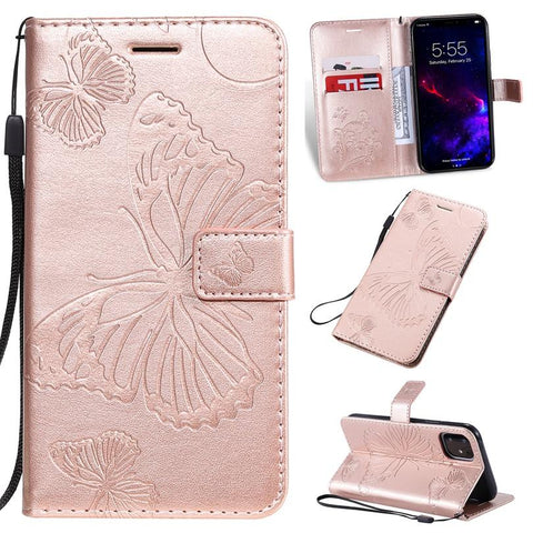 Wallet Flip Butterfly Leather Case For Huawei Honor view 5A 6X 7X-PA00271-Veeddydropshipping