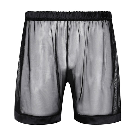 Underwear Solid Color Sexy Sheer Shorts Lingerie Swimwear-MF01531-Veeddydropshipping