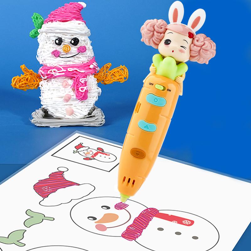 Wireless Carrot 3D Printing Pen-CO01258-Veeddydropshipping