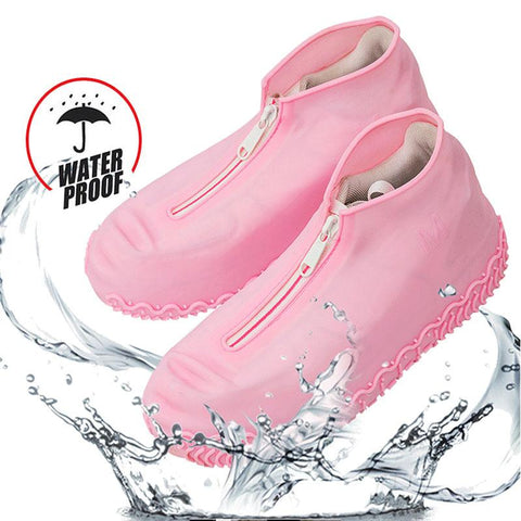 Rubber Zippers Reusable Waterproof Shoes Covers-HA01147-Veeddydropshipping