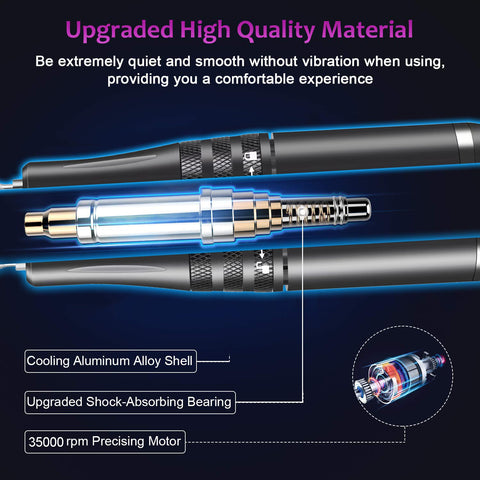 Portable Nail Lathe Electric Manicure Cutter Set Nail Gel -BH01031-Veeddydropshipping