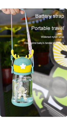 Water Sippy Cup Antler Creative Cartoon Feeding Cups-HA01269-Veeddydropshipping