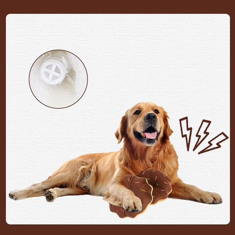 Pet Puppy Dog Donuts Squeaky Cleaning Teeth-HA01511-Veeddydropshipping