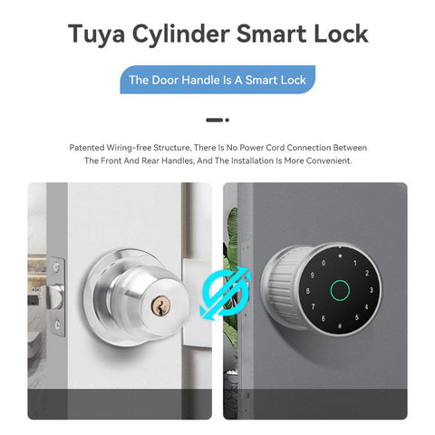Fingerprint and Touchscreen Digital Door Lock-CO00599-Veeddydropshipping