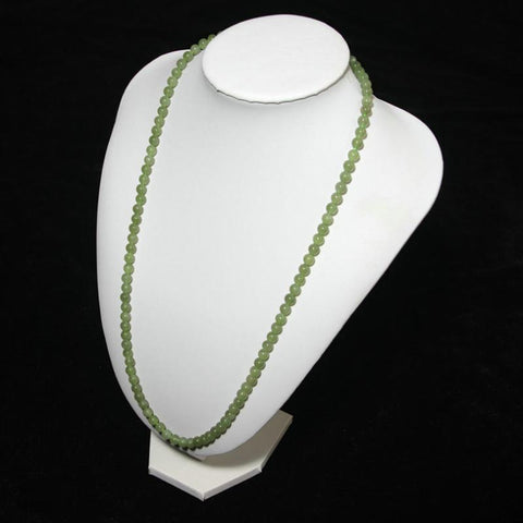 Model Bust Show Exhibitor White Leather  Jewelry Display -JW01679-Veeddydropshipping