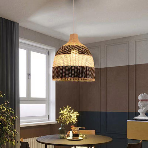 Rattan Chandelier Handmade Art-TI00390-Veeddydropshipping