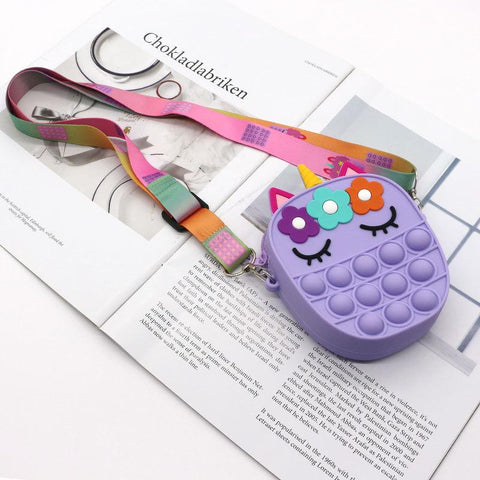 Bags Rainbow Coin Purse Wallet Ladies Bag Silica Simple Dimple-BS00623-Veeddydropshipping