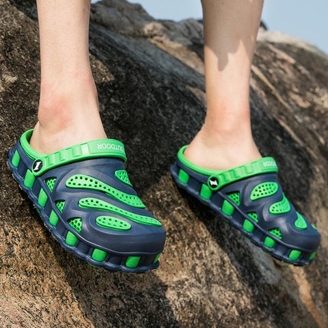 Clogs Plus Size 46 Beach Men Sandals Lightweight Rubber Flip Flop-BS01502-Veeddydropshipping