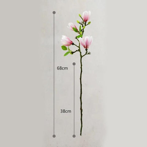 Artificial Magnolia Flower Branch For Home Decoration-HA00751-Veeddydropshipping