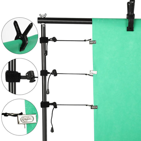8Pcs Photography Spring Clips And Side Clamps Fixed Backdrop Muslin &amp-CE00485-Veeddydropshipping