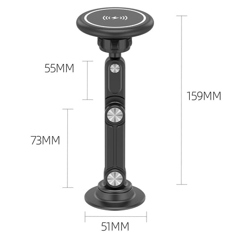 Phone Car Holder Magnetic Wireless Charging Stand Cellphone Mobile Phone Support-PA00600-Veeddydropshipping