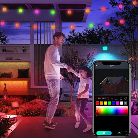WS2812B Colorful LED Round Ball String Light WS2812 Addressable Individually-TI00909-Veeddydropshipping