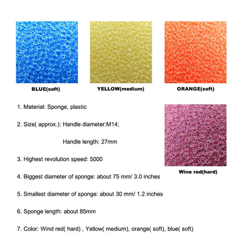 M10 Drill Polishing Pads for Wheel Hub Cone Cleaning Sponge-AM00500-Veeddydropshipping