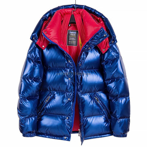 Jacket For Men Bright Thicken Super Warm Hooded Down-MF01211-Veeddydropshipping