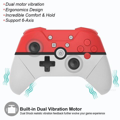 Wireless Support Bluetooth Gamepad Compatible Nintendo Switch Pro/USB PC  -CE01475-Veeddydropshipping