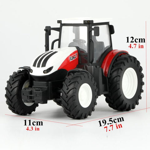 1/24 RC Tractor Trailer with LED Headlight,Farm Toys Set 2.4GHZ Remote-TB01450-Veeddydropshipping
