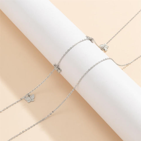 Gold Plate  Sexy Double Thin Chain Women Waist Chain  Body Jewelry-JW01371-Veeddydropshipping