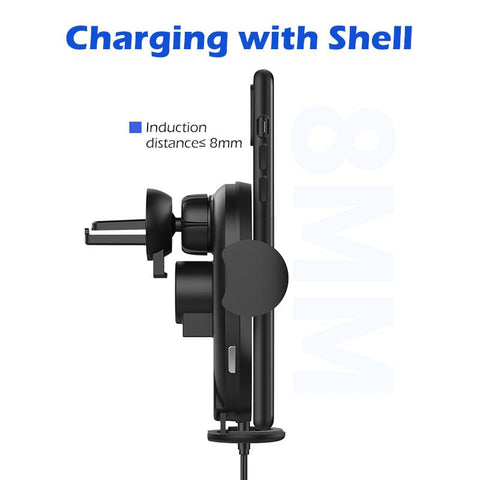 Wireless Car Charger Mount Auto-Clamping Fast Charging-Veeddydropshipping