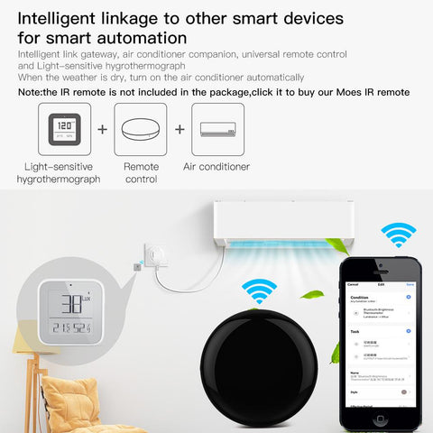 MOES Smart ZigBee Bluetooth Mesh Brightness Thermometer Light-TI01125-Veeddydropshipping