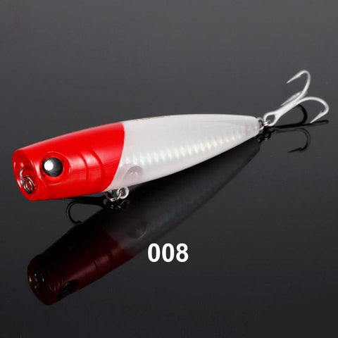 105mm 24g Topwater Popper Fishing Lures Wobblers Long Casting Artificial Hard -OS00376-Veeddydropshipping