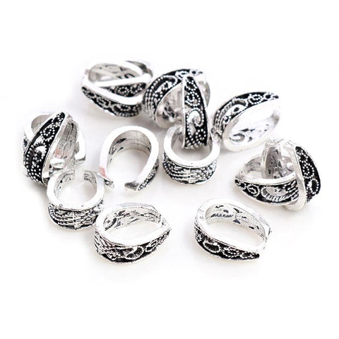 Baroque Style Pendant Pinch Bail Clasps Necklace DIY Jewelry -JW01578-Veeddydropshipping