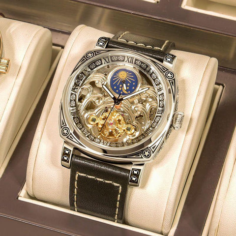 Authentic Brand Carved Watches Automatic men watches -JW00632-Veeddydropshipping