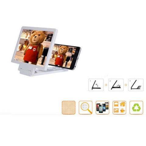 3D Foldable Cell Phone Screen Amplifier Convenience Mobile Phone Magnifier HD Screen Expander-PA00751-Veeddydropshipping