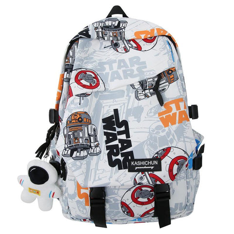 School Bag Women Graffiti College Backpack Men Travel Book Girl-BS00331-Veeddydropshipping
