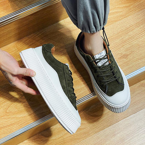 Sneaker Student Fashion Board Shoe Leather Comfortable-BS01397-Veeddydropshipping