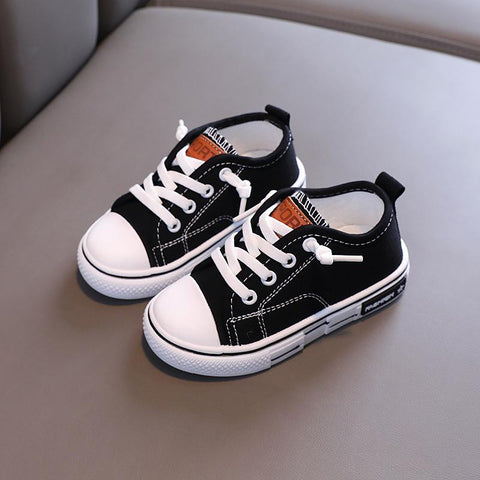 2022 Spring New Kids Canvas Shoes for Boys Solid Red Light School-TB00115-Veeddydropshipping