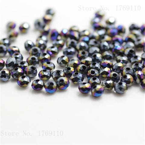 Crystal Glass Beads Loose Spacer Round Beads for Jewelry Making-JW01647-Veeddydropshipping