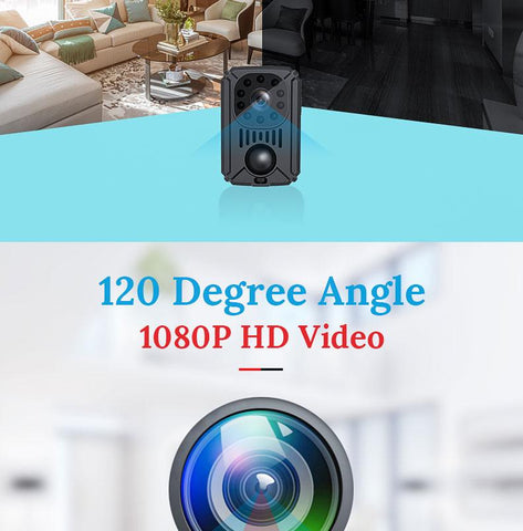 MD31 Mini PIR Video Camera Back Clip Photography DV Smart Camera HD 1080P Recorder-CE00315-Veeddydropshipping