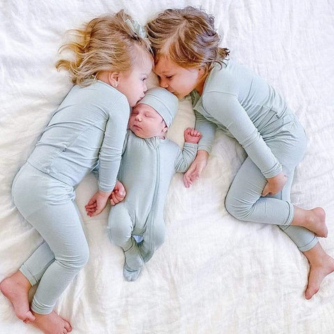 Bamboo Fiber Toddler Pajama Set Breathable Kid Baby Boy Girl Clothes-TB01044-Veeddydropshipping