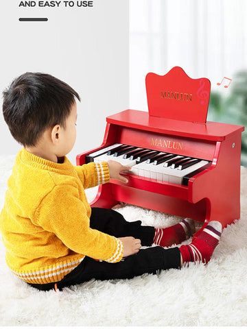 Shining Newborn Photography Props Children&#39;s Piano Toy Wooden-TB00765-Veeddydropshipping