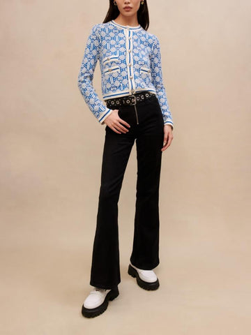 Women Printed Vintage High Street Printed Cardigan Pairs-Veeddydropshipping
