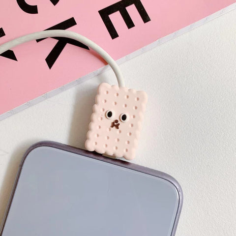 Cartoon Dinosaur Cable Protector Bite Organizer Food USB Charging Earphone Cable Buddy-PA00909-Veeddydropshipping