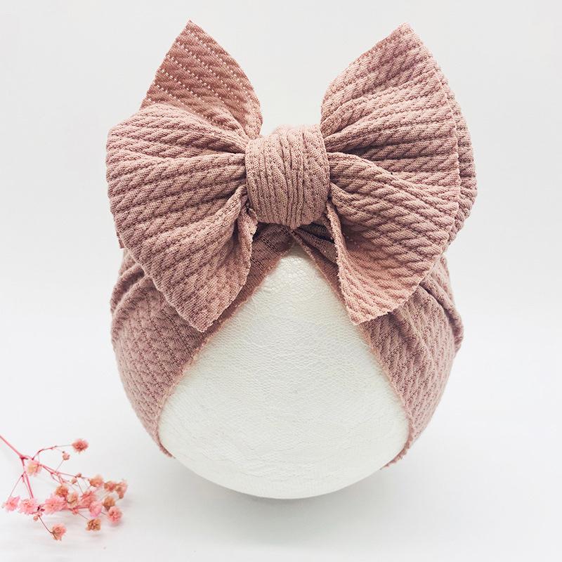 Knotted Hats for Baby Girl Beanie Bow Headband Infant Turban Newborn Head Accessories-Veeddydropshipping-6