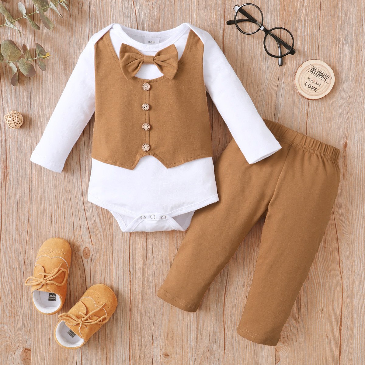 Baby Boys Outfit Set Newborn Toddler Kids Gentleman Wedding Party-Veeddydropshipping-5